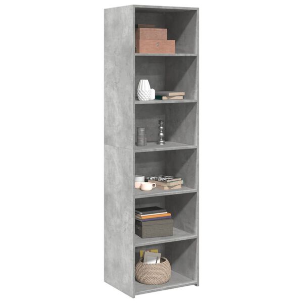 vidaXL Highboard Concrete grey Engineered wood Tall Highboard