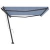 vidaXL Retractable Awning Blue and White