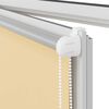 vidaXL Roller Blind Beige 100% Polyester, Aluminum top rail 17.7 x 90.6 in