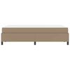 vidaXL Bed Frame with Mattress Cappuccino 47.24 x 78.74 in Fabric