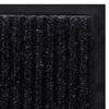 vidaXL Doormat Black PVC Large Door Mat Rectangular Contemporary