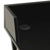 vidaXL Desk Black Engineered Wood Compact Sleek Corner Desk