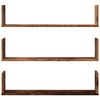 vidaXL Wall Shelf Old wood Engineered wood Medium Wall Shelf