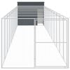 vidaXL Dog House Anthracite Galvanized steel Large Durable Dog House