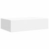 vidaXL Wall-mounted Drawer Shelves 2 pcs White 15.7x9.3x3.9" MDF