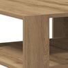 vidaXL Coffee Table Artisan Oak Engineered Wood 22.8x22.8x15.7 in