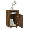 vidaXL Side Cabinet Smoked Oak Engineered Wood 13x15x23.6 in