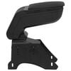 vidaXL Car Armrest Universal Black 5.5"x11.8"x(12.6"-19.1") ABS