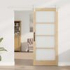 vidaXL Sliding Door ORKDAL Natural 33.86 x 78.15 in