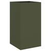 vidaXL Planter Olive Green Cold-rolled steel 16.5x15.0x29.5 in Durable