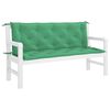 vidaXL Garden Bench Cushion Set of 2 Green Oxford fabric (100% polyester)