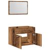 vidaXL 2 Piece Bathroom Furniture Set Old Wood Engineered Wood