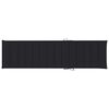 vidaXL Sun Lounger Teak and black