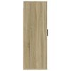 vidaXL Wall Mounted Tv Cabinet Sonoma oak Engineered wood Medium