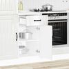 vidaXL Kitchen Base Cabinet Shiny White Engineered Wood Medium