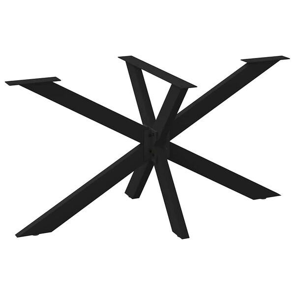 vidaXL Dining Table Leg Black Powder-coated steel 59.1 x 30.7 x 28.3