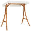 vidaXL Swing Bed Teak, Cream Solid spruce wood, polyester