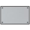 vidaXL Wall-mounted Magnetic Board Black 31.5"x19.7" Tempered Glass