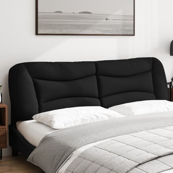 vidaXL Headboard Cushion Black Polyester 71.0 in width Headboard Cushion