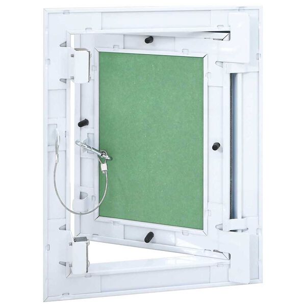 vidaXL Access Panel Green and Silver 7.87 x 9.84 in