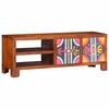 vidaXL TV Cabinet Multicolor Solid Acacia wood, engineered wood Medium