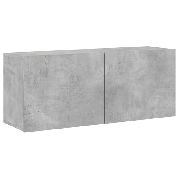 vidaXL TV Cabinet Concrete Grey Engineered Wood