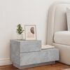 vidaXL Bedside Cabinet Concrete grey Engineered wood Medium