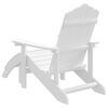 vidaXL Garden Chair White HDPE (High Density Polyethylene) Standard