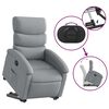 vidaXL Electric Stand Up Recliner Chair Light gray Polyester, Metal, Plywood