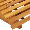 vidaXL Lounger 2 pcs Brown 60.63 x 23.62 x 29.13 in Solid Acacia Wood