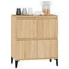 vidaXL Sideboard Sonoma oak Engineered wood, Metal Medium Sideboard