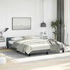 vidaXL Bed Frame With Headboard Dark grey Velvet, plywood, engineered wood