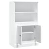 vidaXL Highboard High gloss white Engineered wood 23.6 x 14.0 x 40.7 in