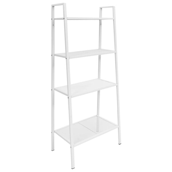 vidaXL Display Shelf White Sheet Metal Medium Storage Shelf