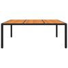 vidaXL Garden Table Black