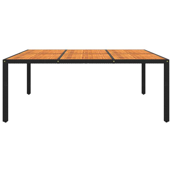 vidaXL Garden Table Black
