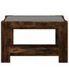 vidaXL Coffee Table Smoked Oak Engineered wood, glass Coffee Table