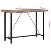 vidaXL Bar Table Mixed color Solid reclaimed wood and iron Large Durable