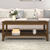 vidaXL Coffee Table Honey Brown Solid pine wood
