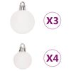 vidaXL Christmas Bauble Set Pink, Red, White Plastic Various sizes