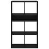 vidaXL Book Cabinet Black Engineered wood Medium Book Cabinet