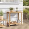 vidaXL Console Table Brown 33.46 x 13.78 x 29.53 in Solid Teak Wood