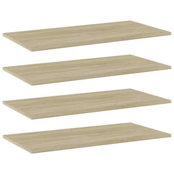 vidaXL Shelf Set of 4 Sonoma oak Engineered wood Extra shelf panels