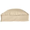 vidaXL Cushion Beige 39.37 x 15.75 x 3.15 in Oxford Fabric