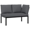 vidaXL Garden Sofa Set Black, Anthracite
