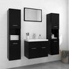 vidaXL Bathroom Furniture Set Black Engineered wood Bathroom Furniture Set