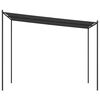 vidaXL Gazebo Anthracite Polyester 10x10 ft Water-resistant materials