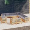 vidaXL Garden Lounge Set Grey cushions