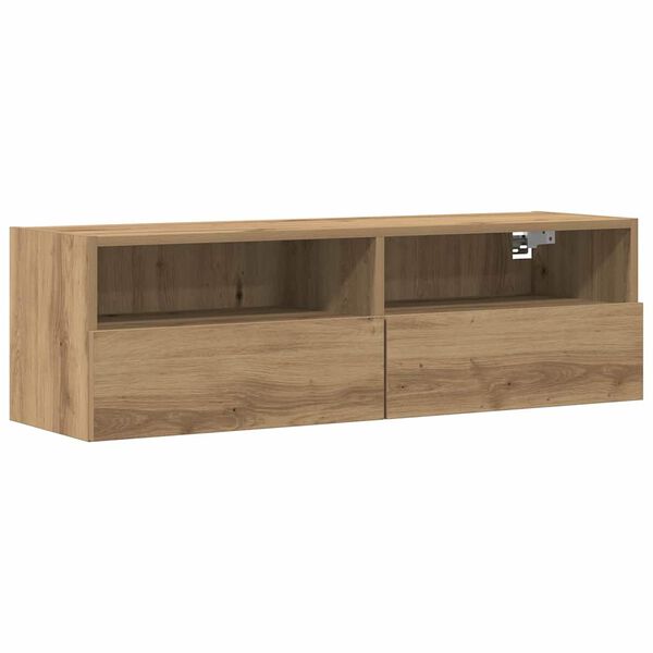 vidaXL TV Wall Cabinet Artisan oak 39.37 x 11.81 x 11.81 in