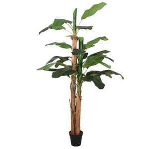 vidaXL Artificial Banana Tree 9 Leaves 47.2" Green